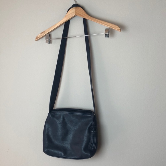 Tignanello navy shoulder bag - Picture 1 of 9